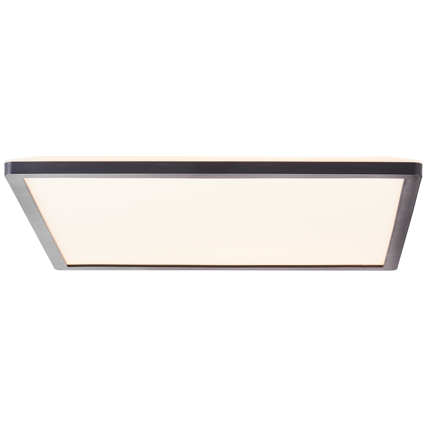 Brilliant - Plafón LED regulable SORELL LED/24/230V 3000-6500K 42x42 cm negro + mando a distancia