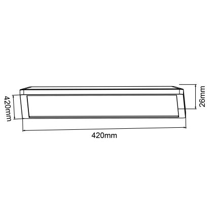 Brilliant - Plafón LED regulable SORELL LED/24/230V 3000-6500K 42x42 cm negro + mando a distancia