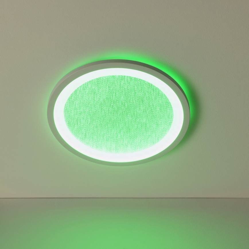 Brilliant - Plafón LED RGBW regulable TANIDA LED/22W/230V 3000-6500K+ control remoto