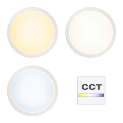 Brilliant - Plafón LED RGBW regulable ABIE LED/24W/230V 2700-6500K + control remoto