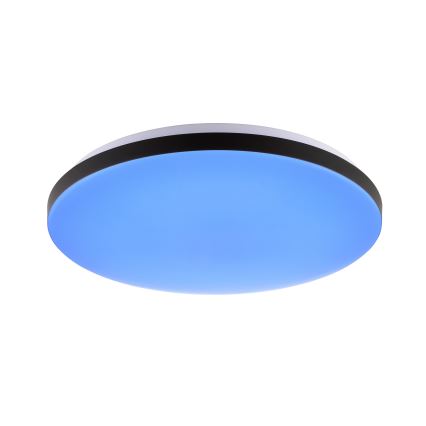 Brilliant - Plafón LED RGBW regulable LIVIO LED/20W/230V 3000-6500K diá. 49 cm negro + control remoto