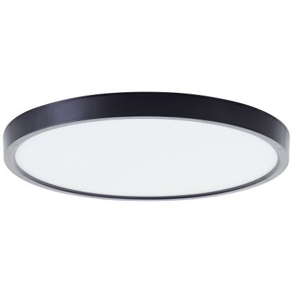 Brilliant - Plafón LED RGBW regulable LOTTI LED/16W/230V 3000K diá. 30 cm negro Wi-Fi Tuya + control remoto
