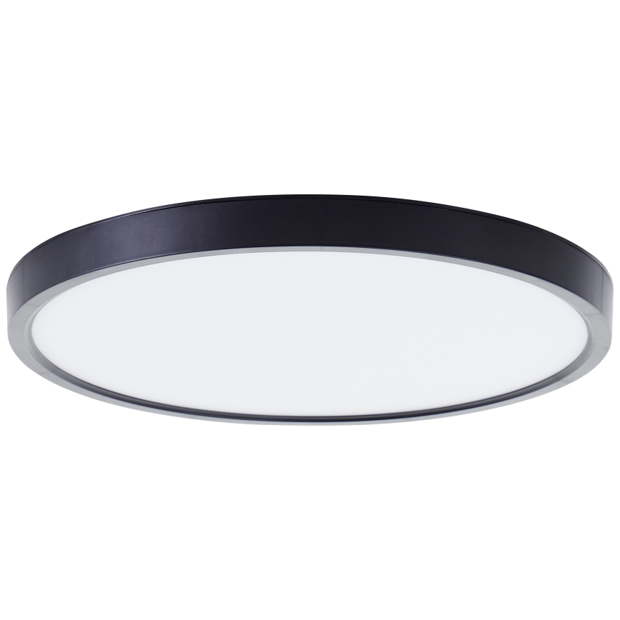 Brilliant - Plafón LED RGBW regulable LOTTI LED/16W/230V 3000K diá. 30 cm negro Wi-Fi Tuya + control remoto