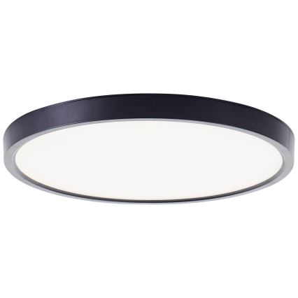 Brilliant - Plafón LED RGBW regulable LOTTI LED/16W/230V 3000K diá. 30 cm negro Wi-Fi Tuya + control remoto