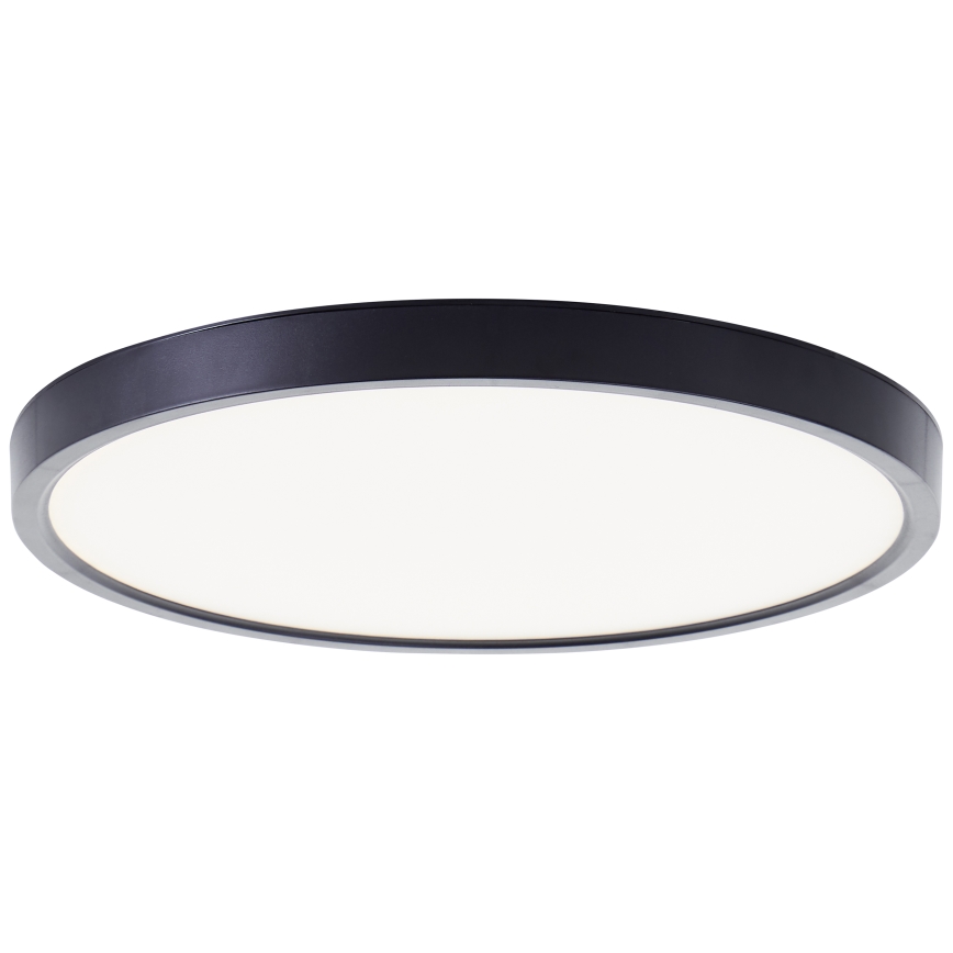 Brilliant - Plafón LED RGBW regulable LOTTI LED/16W/230V 3000K diá. 30 cm negro Wi-Fi Tuya + control remoto