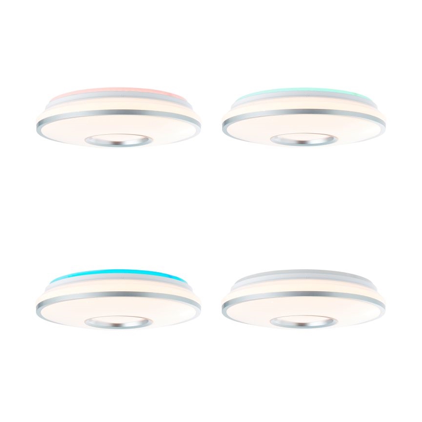 Brilliant - Plafón LED RGBW regulable VISITATION LED/24W/230V 3000-6500K + control remoto
