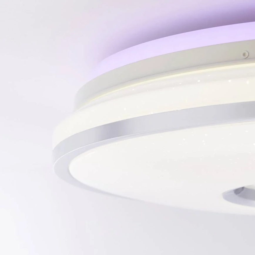 Brilliant - Plafón LED RGBW regulable VISITATION LED/32W/230V 3000-6500K + control remoto