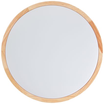 Brilliant - Plafón LED SLIMLINE LED/22W/230V Ø 39 cm, madera de caucho (Hevea)