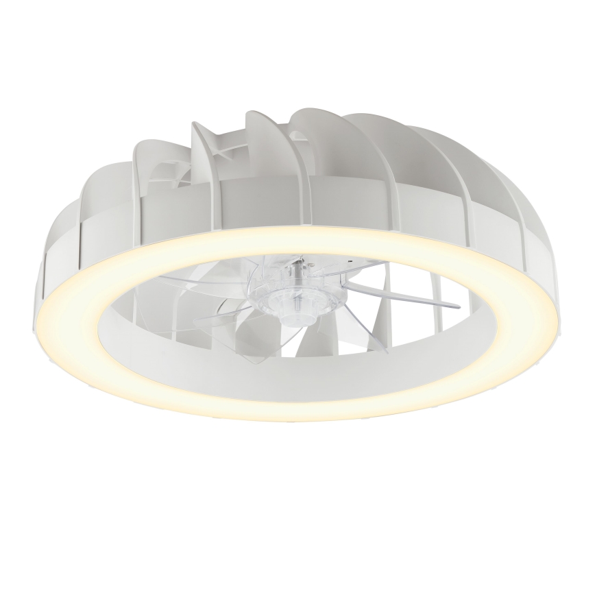 Brilliant - Ventilador de techo regulable LED RGBW con luz FANORA LED/30W/230V 2700-6500K Ø 46 cm blanco + mando a distancia
