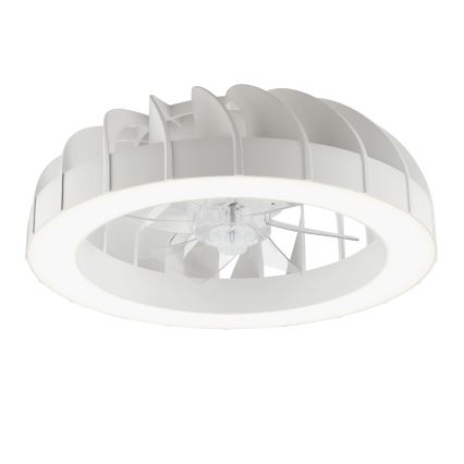 Brilliant - Ventilador de techo regulable LED RGBW con luz FANORA LED/30W/230V 2700-6500K Ø 46 cm blanco + mando a distancia