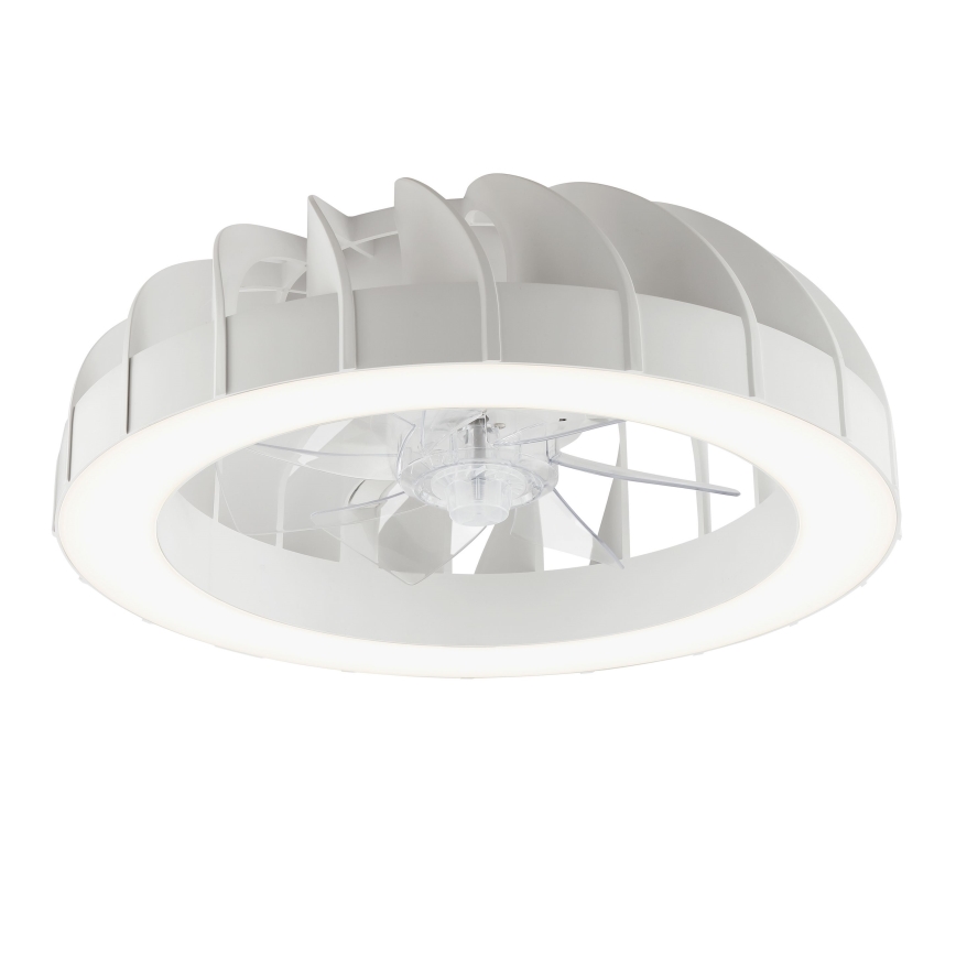 Brilliant - Ventilador de techo regulable LED RGBW con luz FANORA LED/30W/230V 2700-6500K Ø 46 cm blanco + mando a distancia