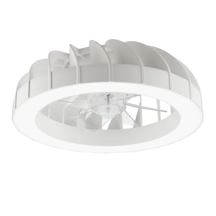 Brilliant - Ventilador de techo regulable LED RGBW con luz FANORA LED/30W/230V 2700-6500K Ø 46 cm blanco + mando a distancia