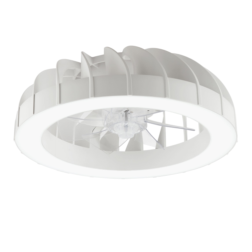 Brilliant - Ventilador de techo regulable LED RGBW con luz FANORA LED/30W/230V 2700-6500K Ø 46 cm blanco + mando a distancia