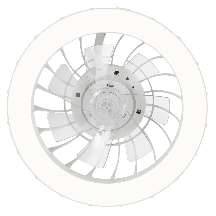 Brilliant - Ventilador de techo regulable LED RGBW con luz FANORA LED/30W/230V 2700-6500K Ø 46 cm blanco + mando a distancia