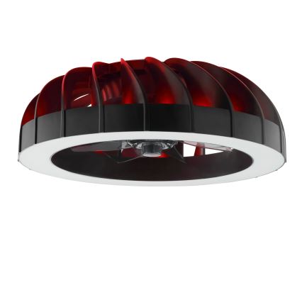 Brilliant - Ventilador de techo regulable LED RGBW con luz FANORA LED/30W/230V 2700-6500K diámetro 46 cm negro + mando a distancia