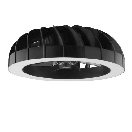 Brilliant - Ventilador de techo regulable LED RGBW con luz FANORA LED/30W/230V 2700-6500K diámetro 46 cm negro + mando a distancia