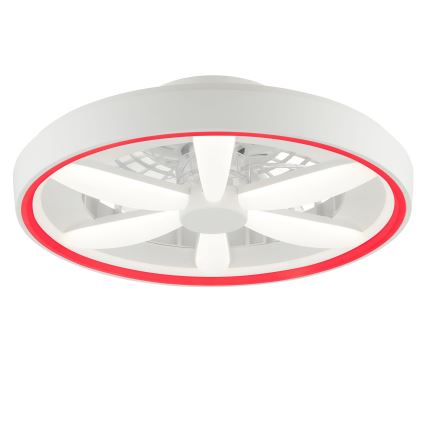 Brilliant - Ventilador de techo regulable LED RGBW con luz GAIANO LED/48W/230V 2700-6500K blanco + mando a distancia