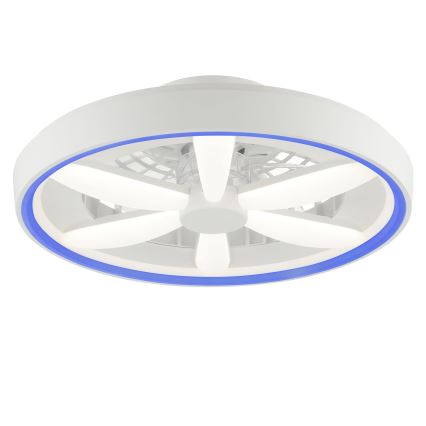 Brilliant - Ventilador de techo regulable LED RGBW con luz GAIANO LED/48W/230V 2700-6500K blanco + mando a distancia
