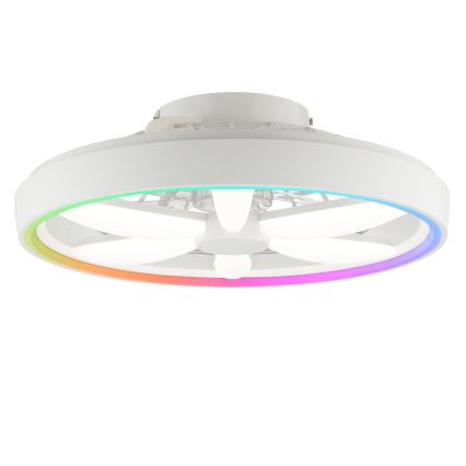 Brilliant - Ventilador de techo regulable LED RGBW con luz GAIANO LED/48W/230V 2700-6500K blanco + mando a distancia