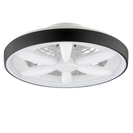 Brilliant - Ventilador de techo regulable LED RGBW con luz GAIANO LED/48W/230V 2700-6500K negro + mando a distancia