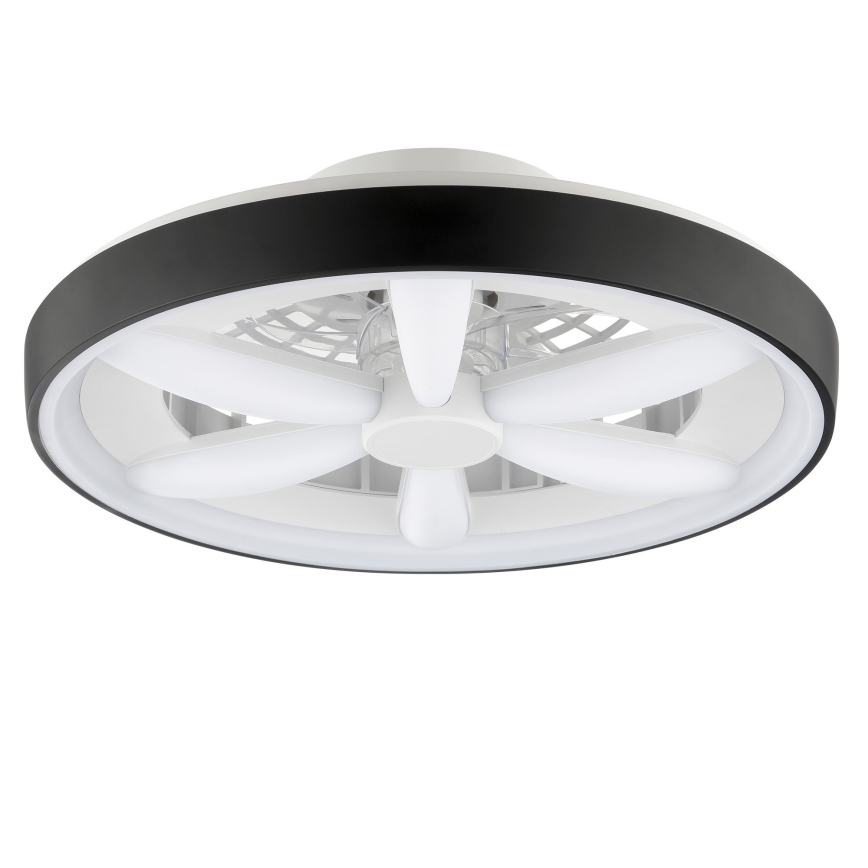Brilliant - Ventilador de techo regulable LED RGBW con luz GAIANO LED/48W/230V 2700-6500K negro + mando a distancia