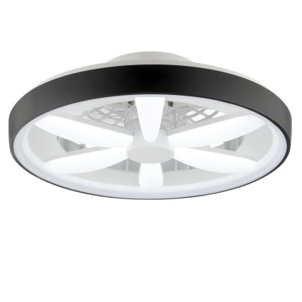 Brilliant - Ventilador de techo regulable LED RGBW con luz GAIANO LED/48W/230V 2700-6500K negro + mando a distancia