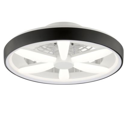 Brilliant - Ventilador de techo regulable LED RGBW con luz GAIANO LED/48W/230V 2700-6500K negro + mando a distancia