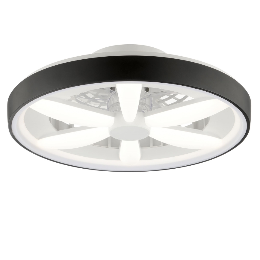 Brilliant - Ventilador de techo regulable LED RGBW con luz GAIANO LED/48W/230V 2700-6500K negro + mando a distancia