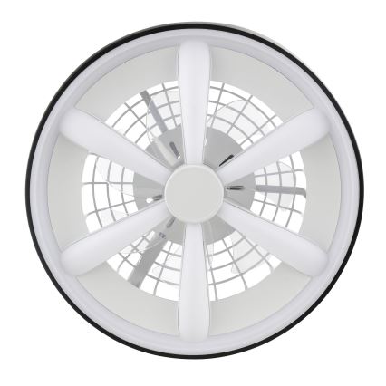 Brilliant - Ventilador de techo regulable LED RGBW con luz GAIANO LED/48W/230V 2700-6500K negro + mando a distancia