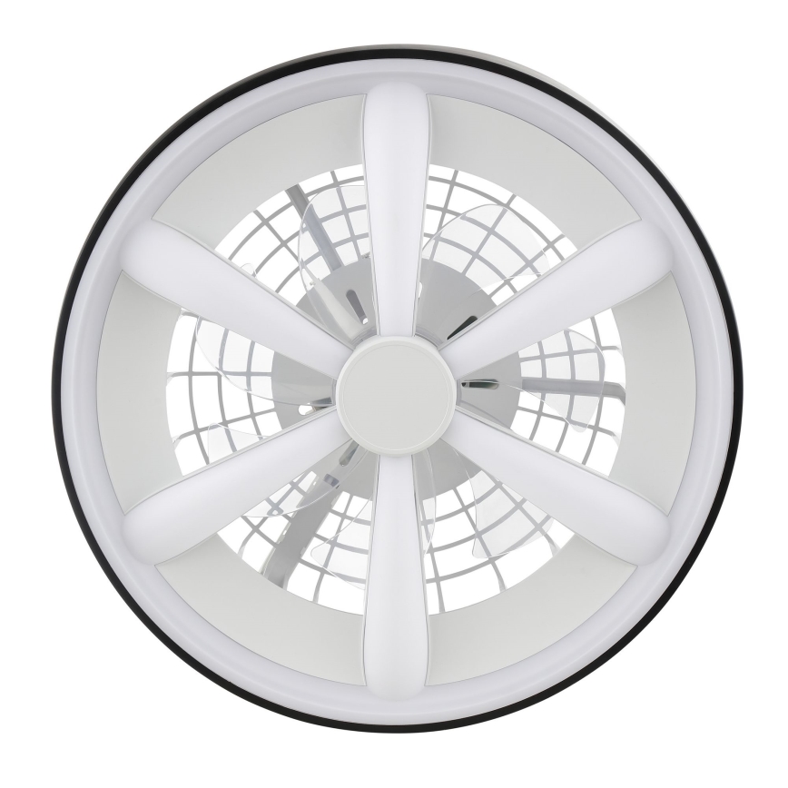Brilliant - Ventilador de techo regulable LED RGBW con luz GAIANO LED/48W/230V 2700-6500K negro + mando a distancia