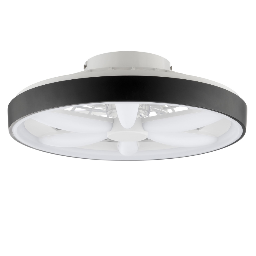Brilliant - Ventilador de techo regulable LED RGBW con luz GAIANO LED/48W/230V 2700-6500K negro + mando a distancia