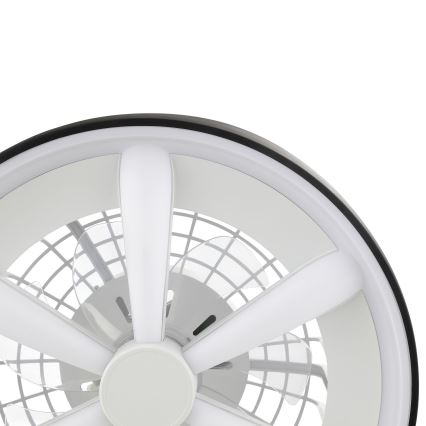 Brilliant - Ventilador de techo regulable LED RGBW con luz GAIANO LED/48W/230V 2700-6500K negro + mando a distancia