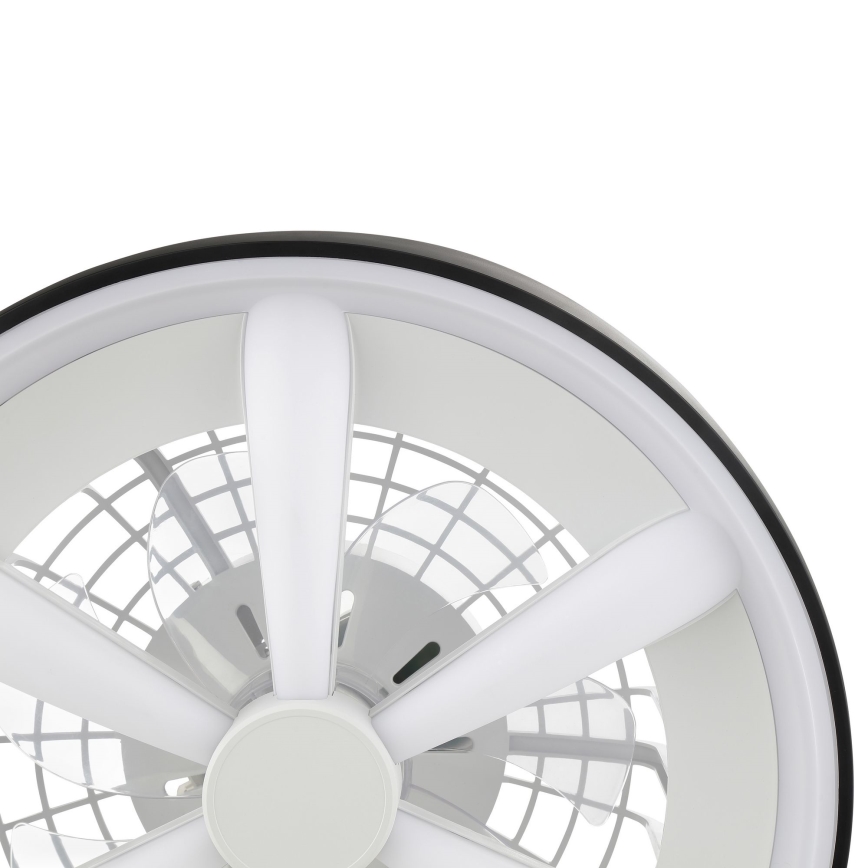 Brilliant - Ventilador de techo regulable LED RGBW con luz GAIANO LED/48W/230V 2700-6500K negro + mando a distancia