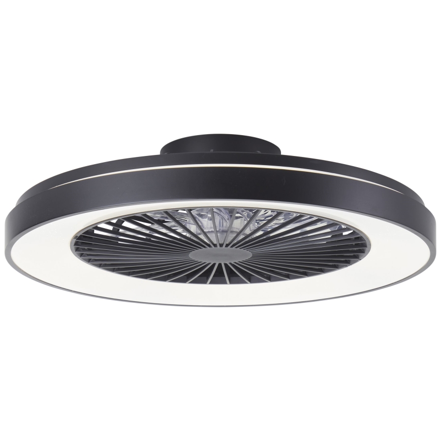 Brilliant - Ventilador de techo regulable LED RGBW MAZZARO LED/24W/230V 3000-6500K Ø 58 cm negro + mando a distancia