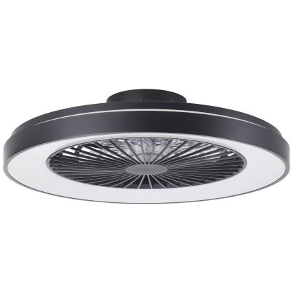 Brilliant - Ventilador de techo regulable LED RGBW MAZZARO LED/24W/230V 3000-6500K Ø 58 cm negro + mando a distancia