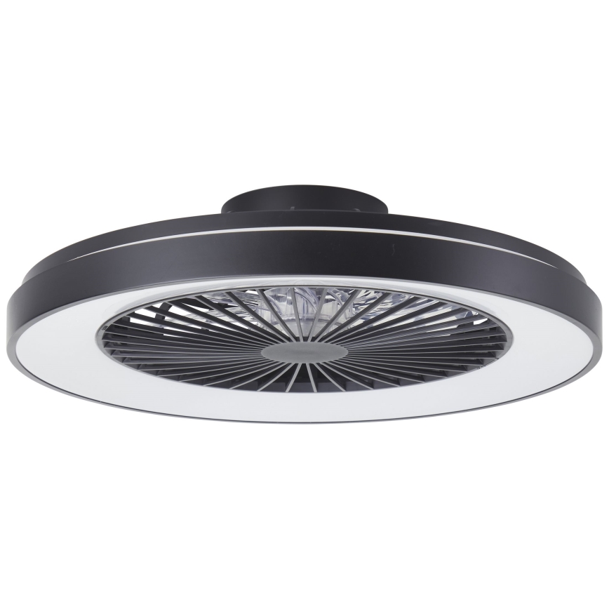 Brilliant - Ventilador de techo regulable LED RGBW MAZZARO LED/24W/230V 3000-6500K Ø 58 cm negro + mando a distancia