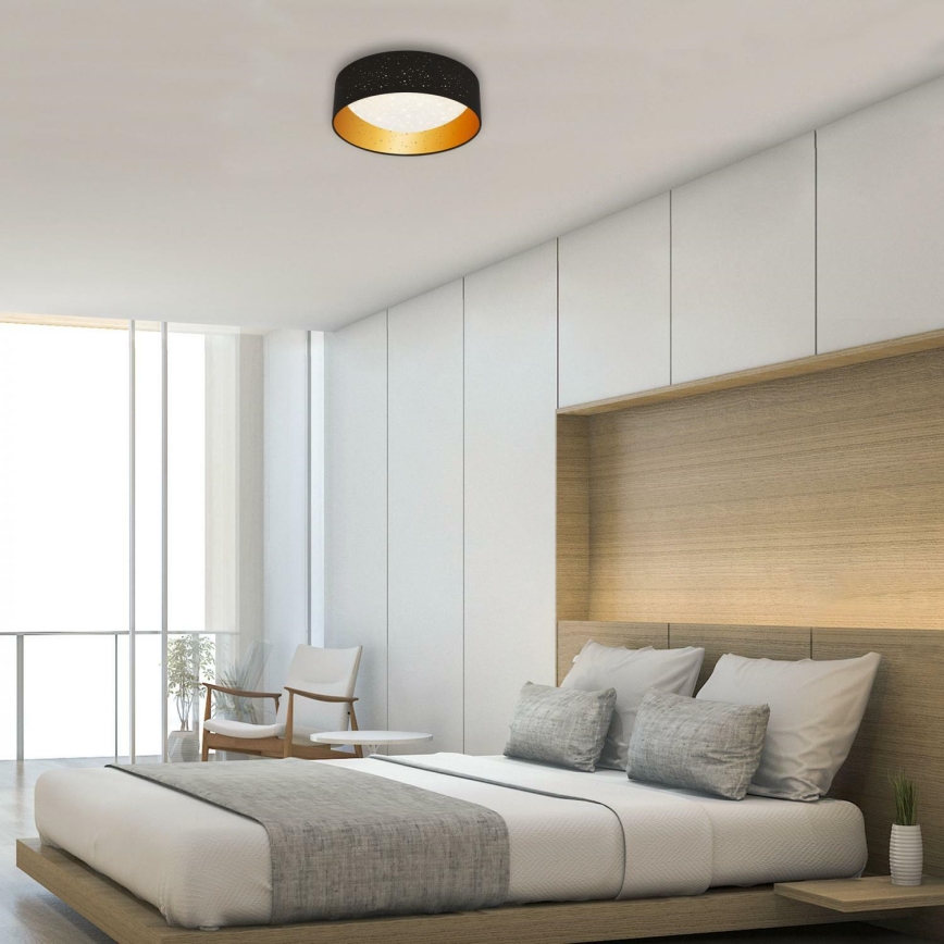 Brilo 3482-015 - Plafón LED MAILA STARRY LED/12W/230V negro/dorado