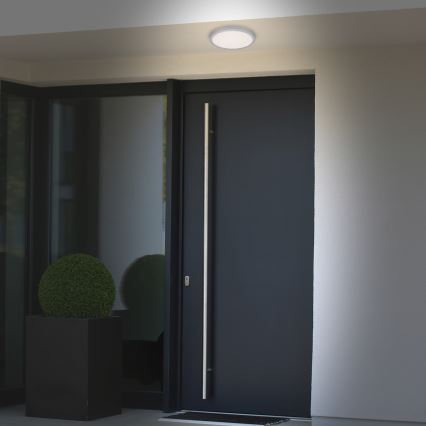 Brilo 3649-014 - Plafón LED de baño RUNA LED/18,5W/230V IP44 plata
