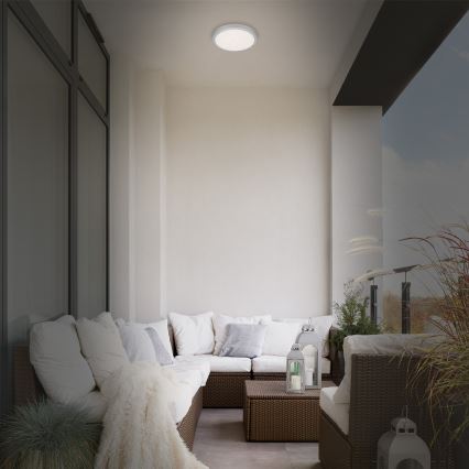 Brilo 3649-014 - Plafón LED de baño RUNA LED/18,5W/230V IP44 plata