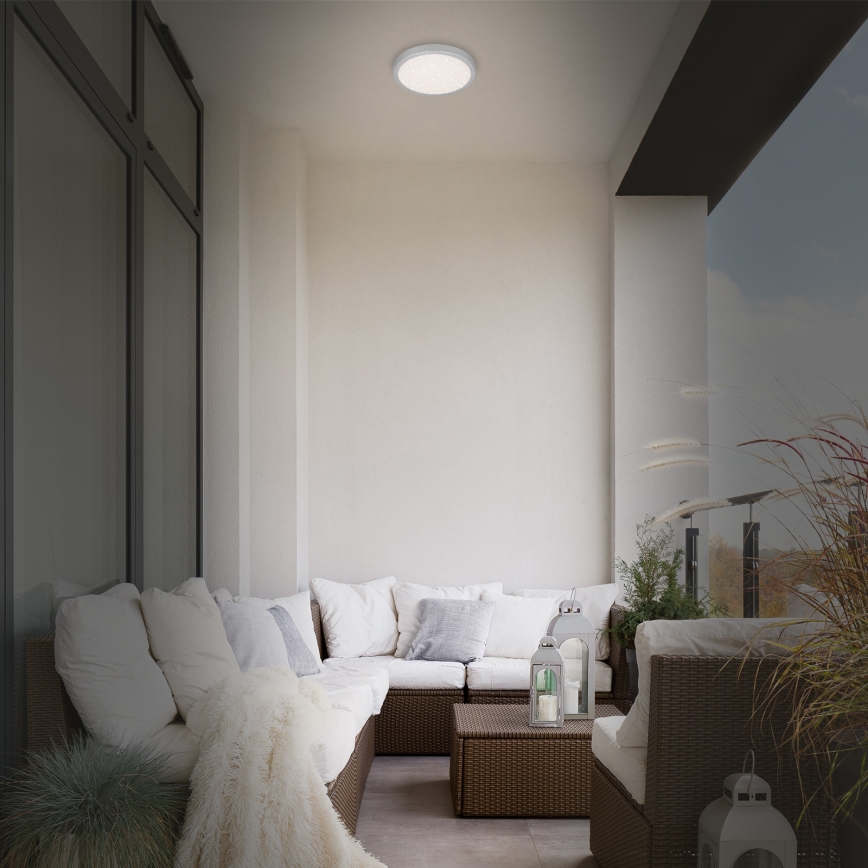 Brilo 3649-014 - Plafón LED de baño RUNA LED/18,5W/230V IP44 plata