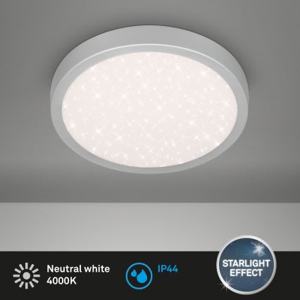 Brilo 3649-014 - Plafón LED de baño RUNA LED/18,5W/230V IP44 plata