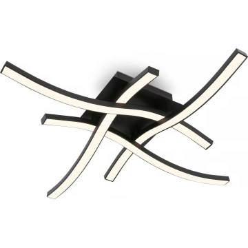 Brilo 3677-045 - Plafón LED/14,4W/230V negro