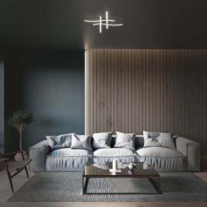 Brilo 3677-045 - Plafón LED/14,4W/230V negro