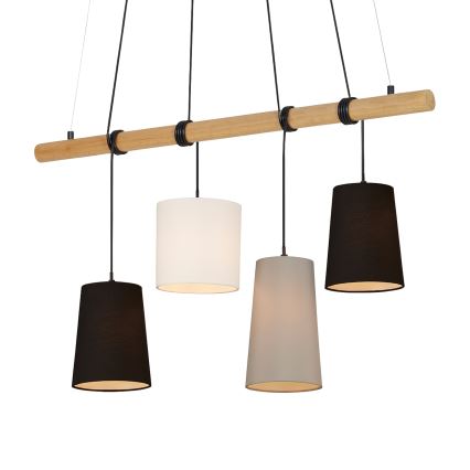 Brilo 4021-045 - Lámpara colgante BAR 4xE14/25W/230V