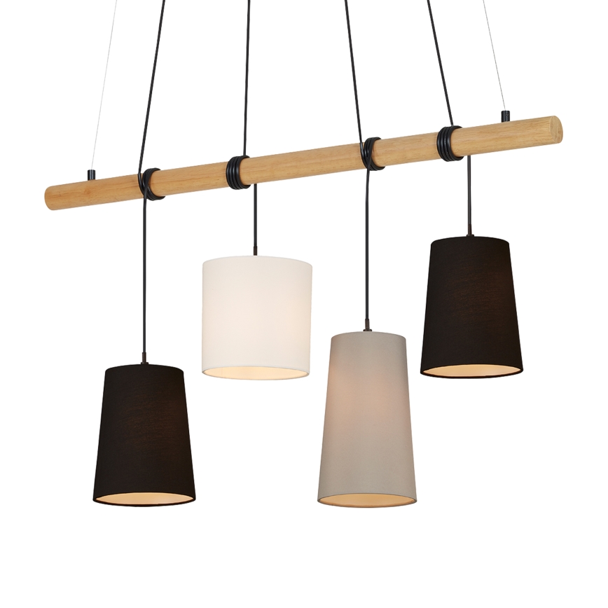 Brilo 4021-045 - Lámpara colgante BAR 4xE14/25W/230V