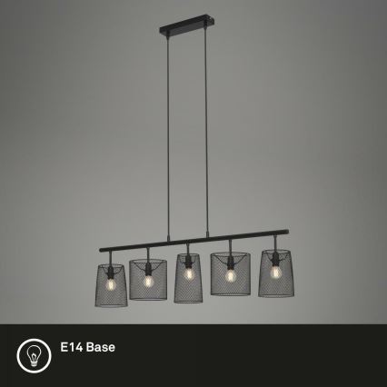 Brilo 4076-055 - Lámpara colgante RETRO 5xE14/40W/230V