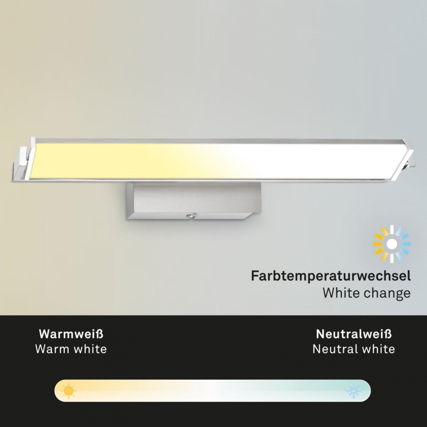 Brilo - Aplique LED regulable LED/18W/230V 2700-4000K plata