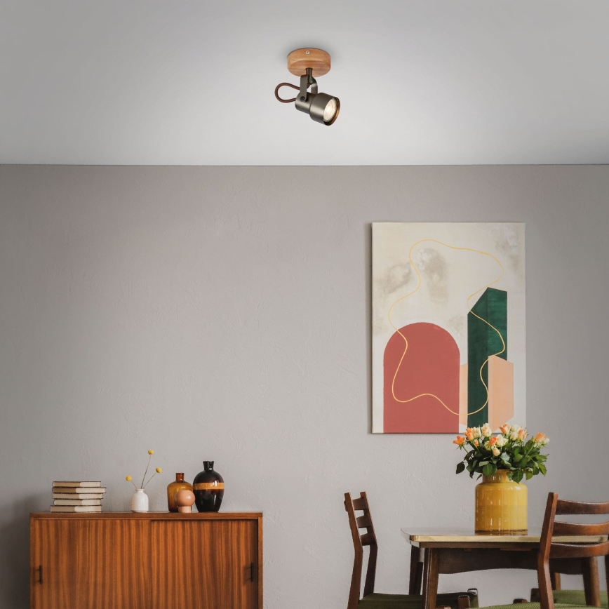 Brilo - Foco LED tipo spot TAHUN 1xGU10/5W/230V marrón