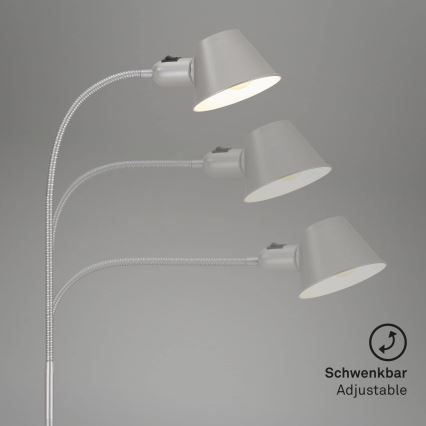 Brilo - Lámpara de mesa 1xE27/10W/230V cromo mate