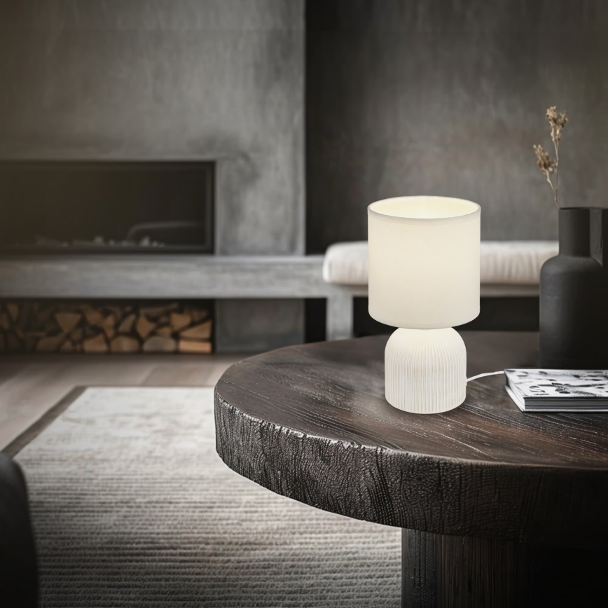 Brilo - Lámpara de mesa INO 1xE14/10W/230V blanca